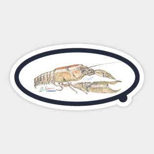 Crayfish on the catch Sticker